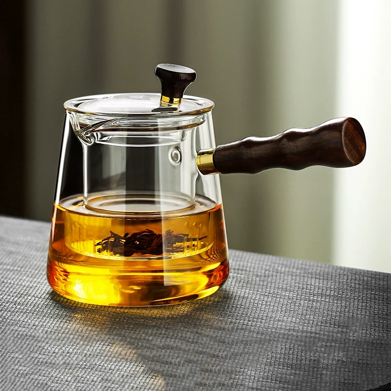 侧把壶煮茶器玻璃泡茶壶家用花茶壶单壶烧水茶具新款大容量办公室