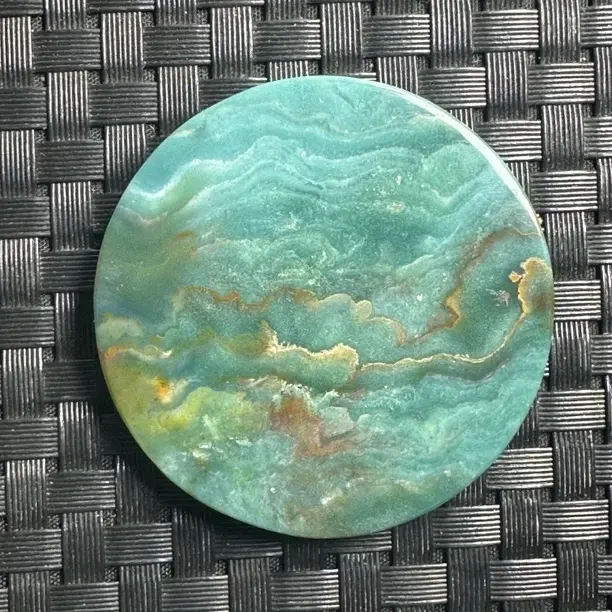 天然玛瑙山水意境圆牌（打孔穿绳需备注）