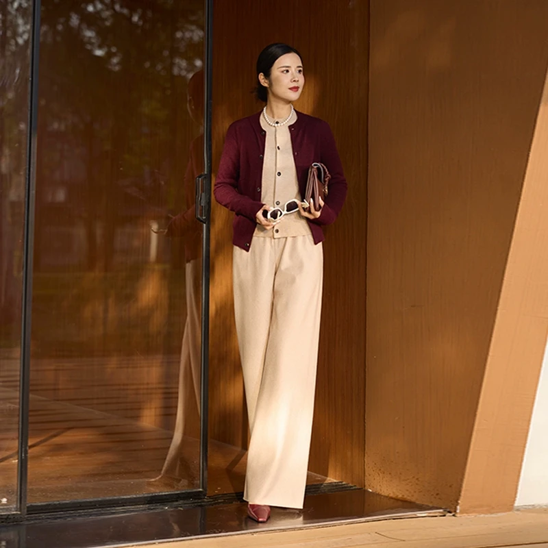 云上之触|康赛妮羊绒羊毛真丝涵养感针织开衫/背心