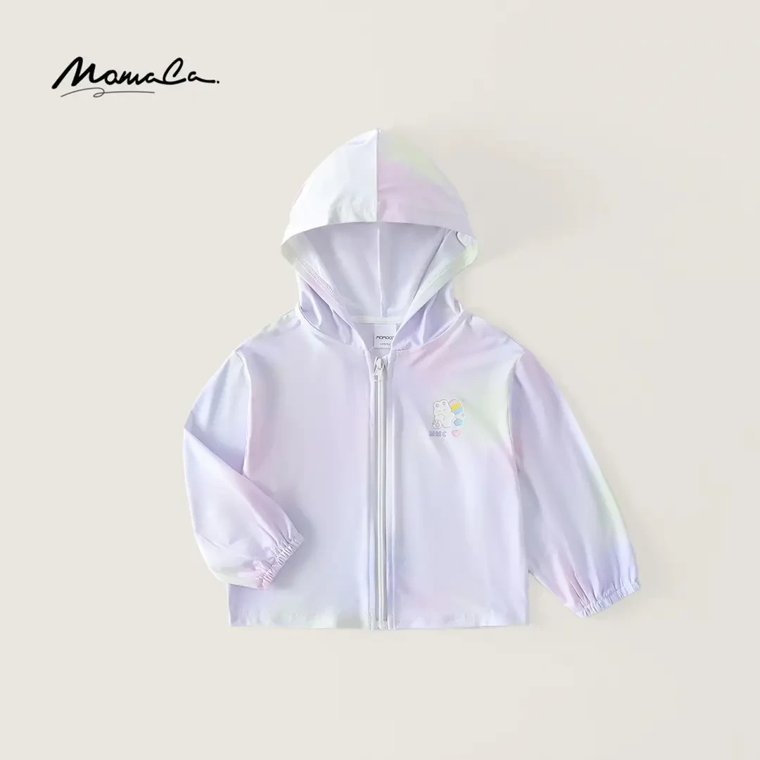 MOMOCO女童夏季皮肤衣简约百搭儿童可爱轧染皮肤衣77620111002