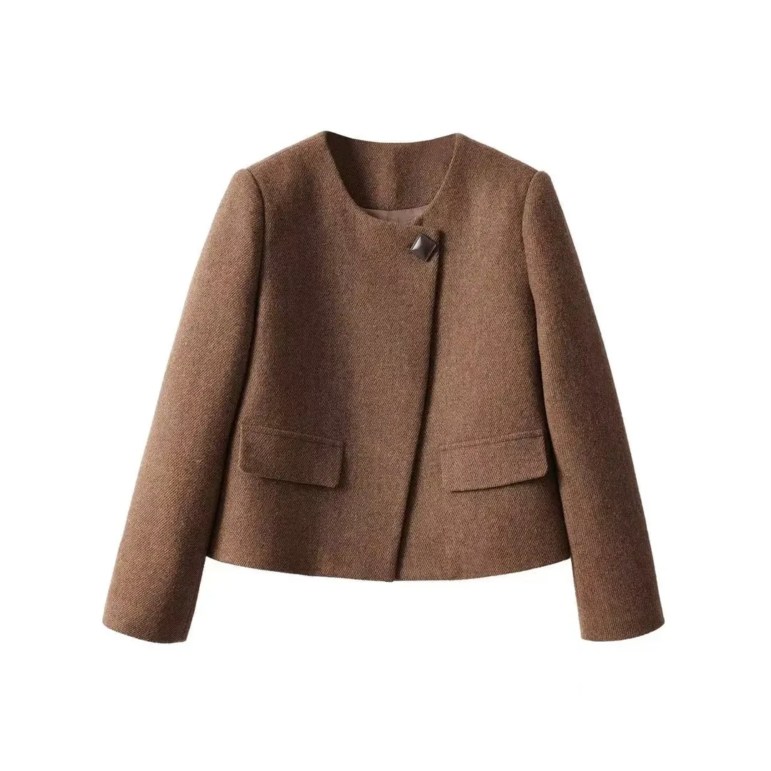 2024新款奢享轻柔绵羊毛小香羽绒服X82007