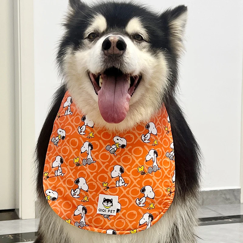 升级款宠物狗狗口水巾大型长毛犬保护胸毛萨摩围巾口水巾狗狗