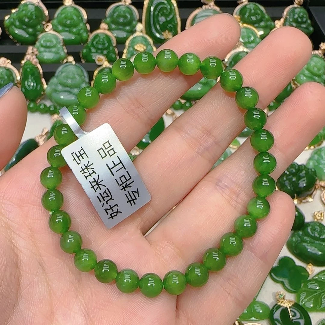 和田玉（碧玉）手串未镶嵌