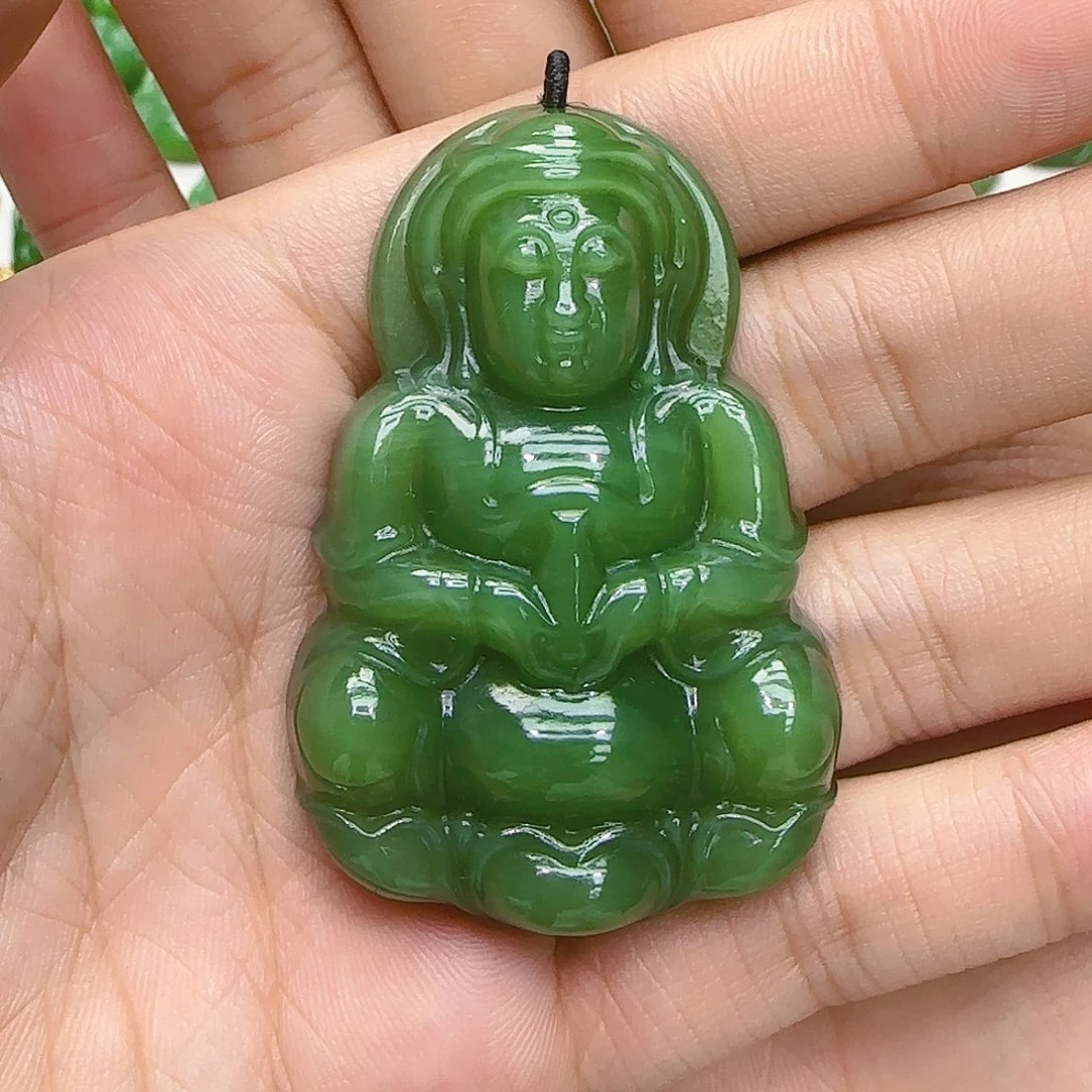 和田玉（碧玉）颈饰未镶嵌