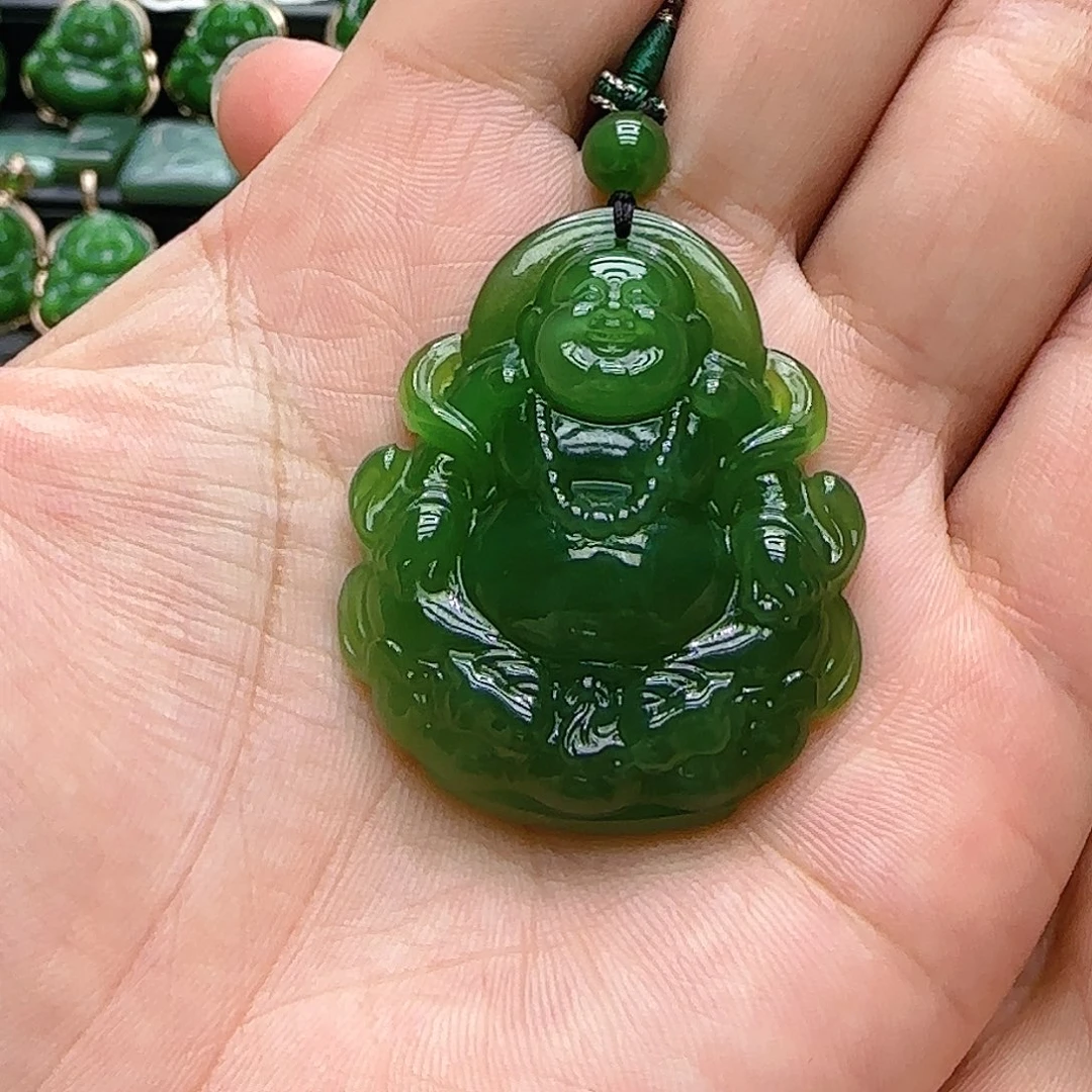 和田玉（碧玉）颈饰未镶嵌