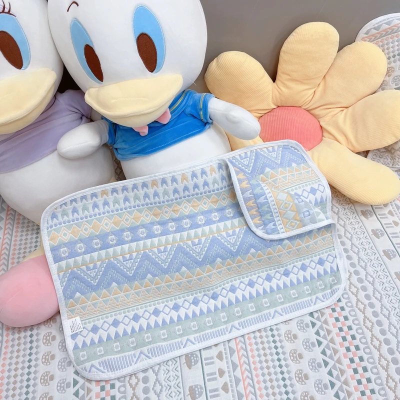 【35*55儿童枕巾合集】六层纱布软凉席枕巾一对装