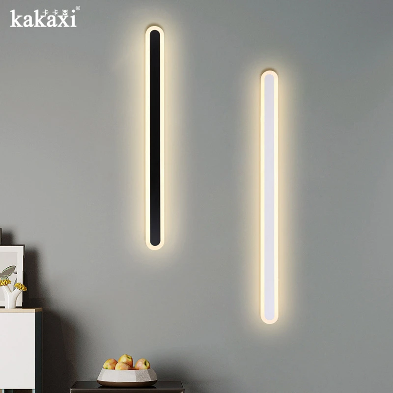 轻奢极简家用卧室长条壁灯客厅走廊床头条形床头灯2024最火网红款