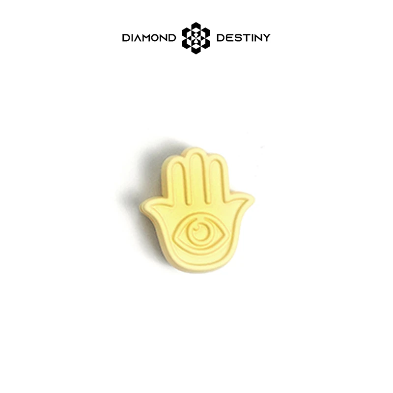 DIAMOND DESTINY眼睛手掌配饰原创鞋带编织配饰-明黄