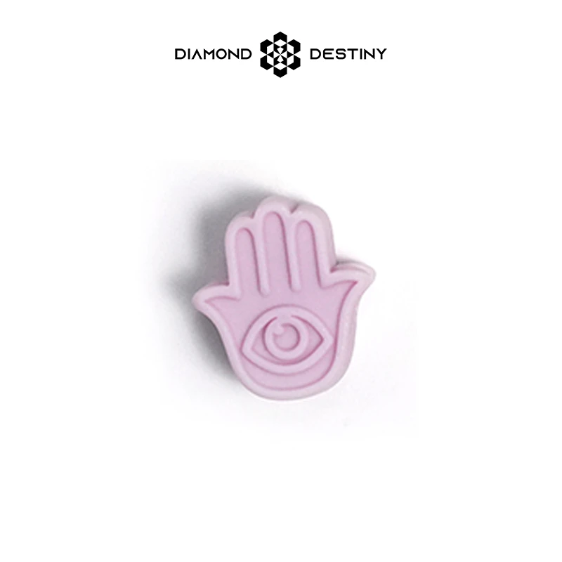 DIAMOND DESTINY眼睛手掌配饰原创鞋带编织配饰-亮紫