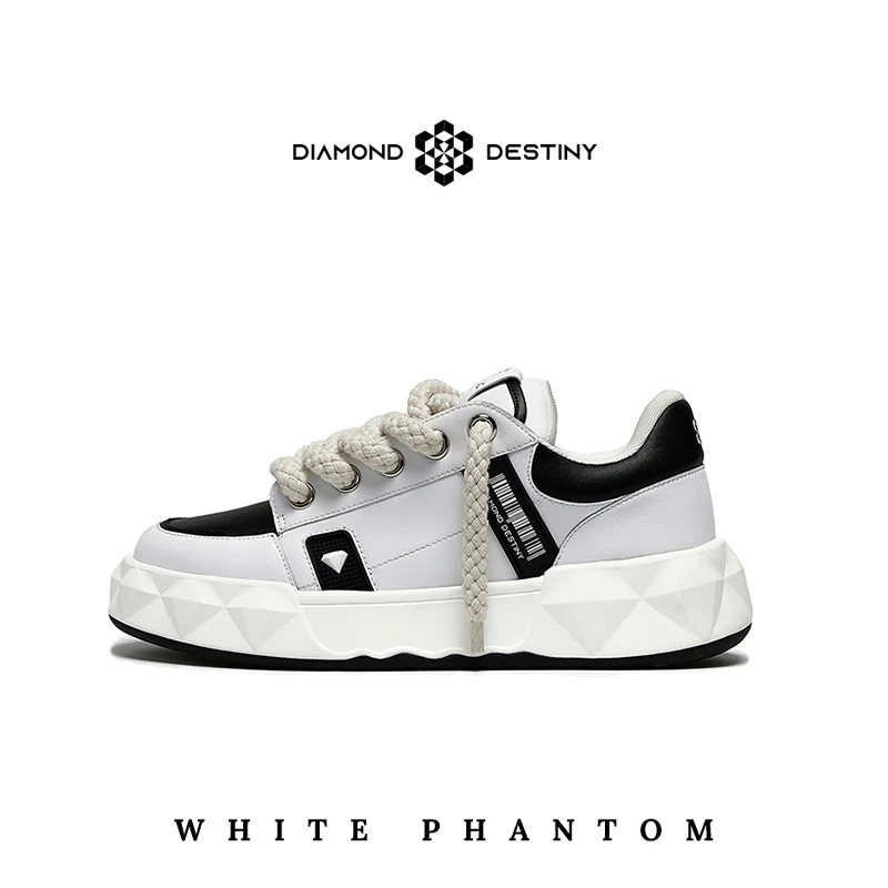 DIAMOND DESTINY白幻影钻石面包鞋 White Phantom 内增高秋季情侣