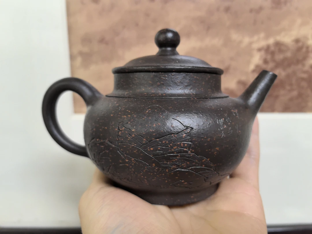 宫灯紫砂壶半手工