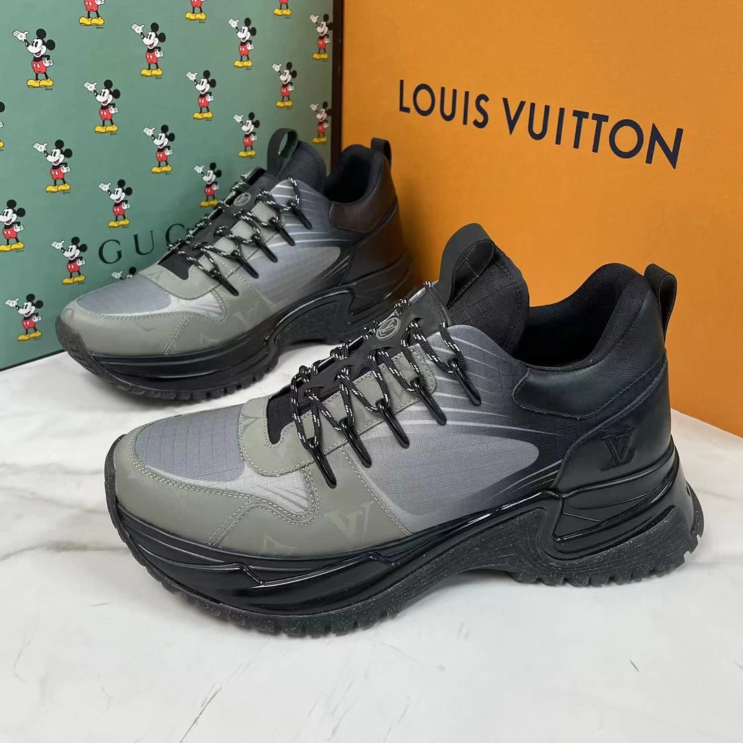 LouisVuitton/路易威登黑白拼色厚底透气舒适老爹鞋欧码41.5/全新