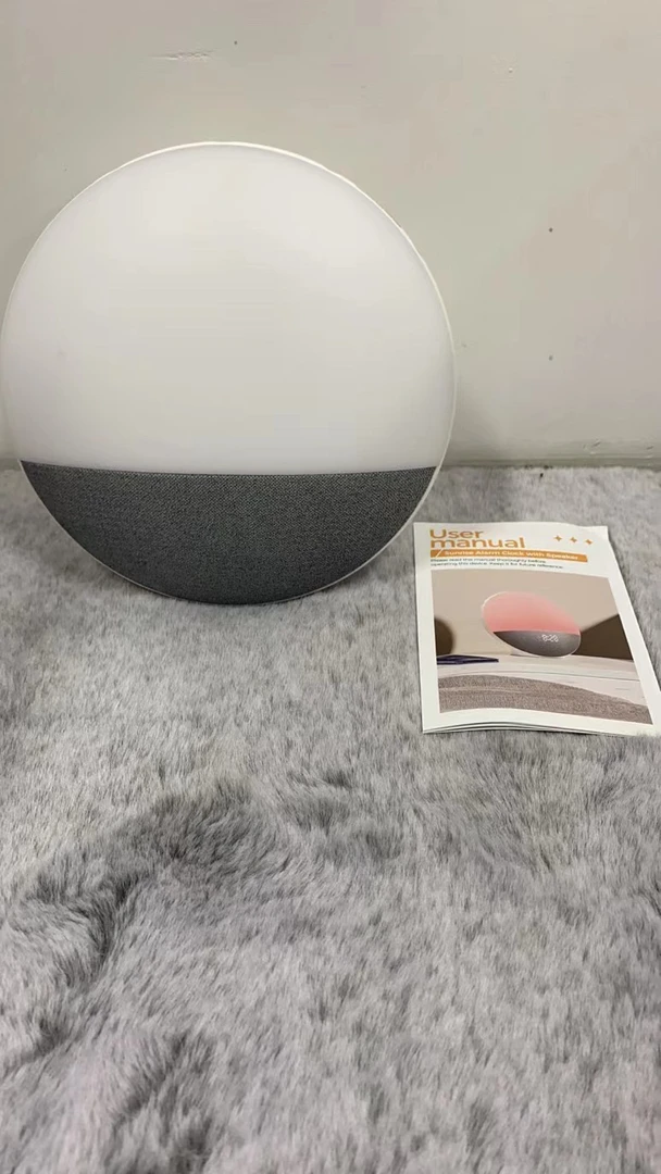 日出日落呼吸灯闹钟氛围灯智能音响