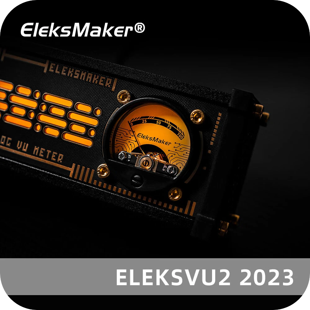 EleksMaker电平拾音表EleksVU2拾音灯RGB灯电平声控表头带背光