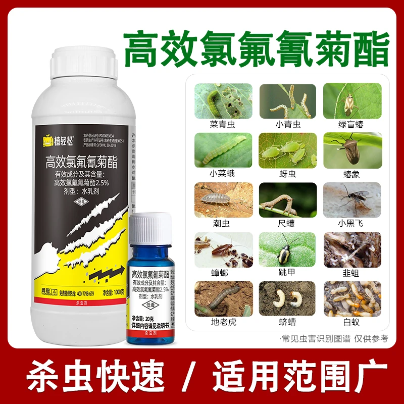 高效氯氟氰菊酯 正品杀虫剂高效氯氰氟菊酯功夫氰氯菊脂农药