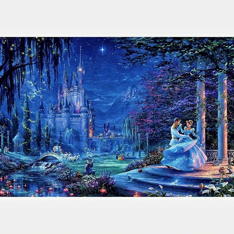 法国DMC十字绣-世界经典名画月光下的灰姑娘订制慎拍