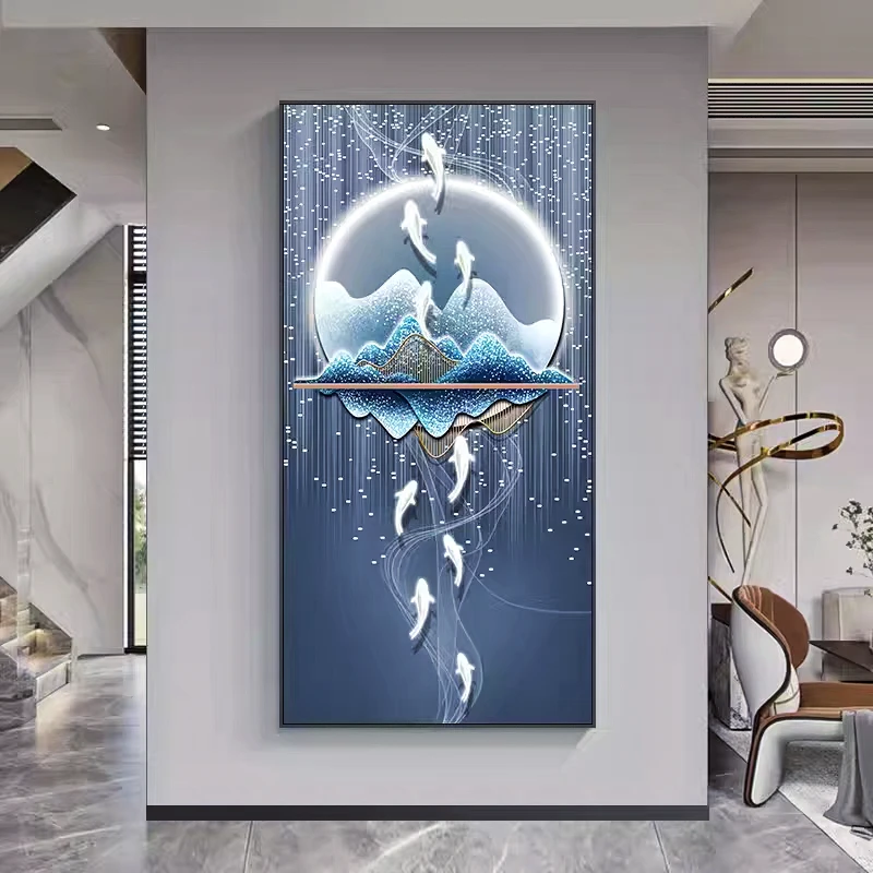 法国DMC十字绣-轻奢简约现代九鱼图