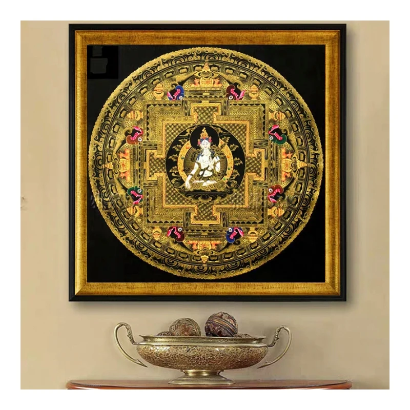 法国DMC十字绣-唐卡白度母坛城2025爆款十字绣