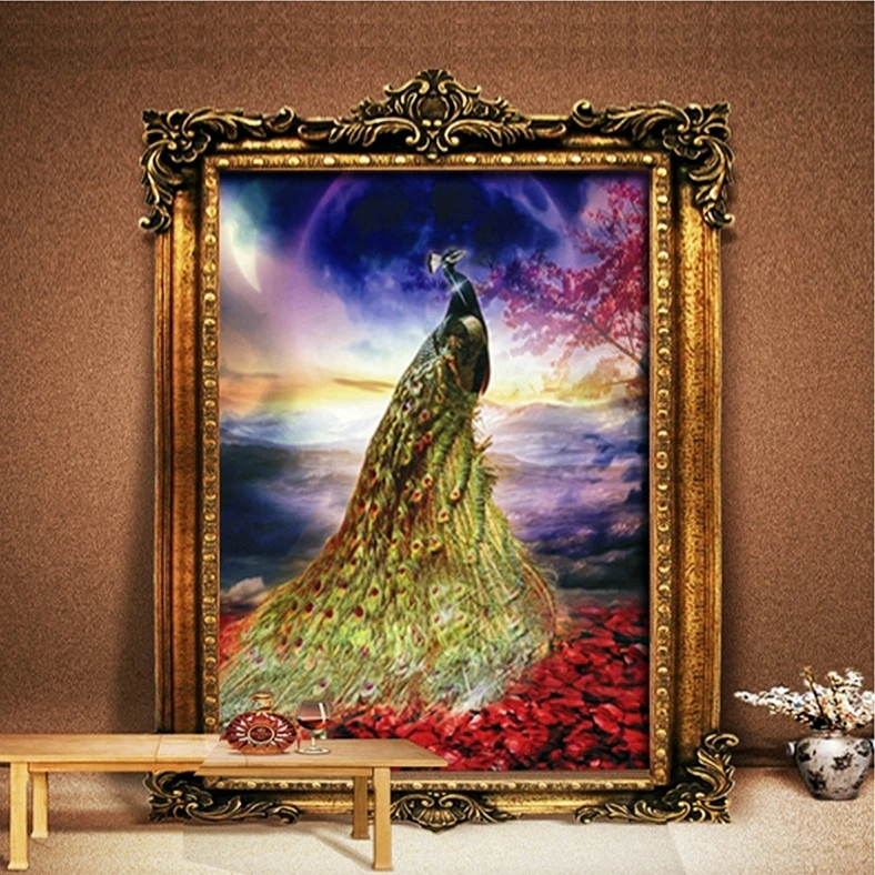 法国DMC十字绣-41345孔雀之光57x65cm47色订制慎拍