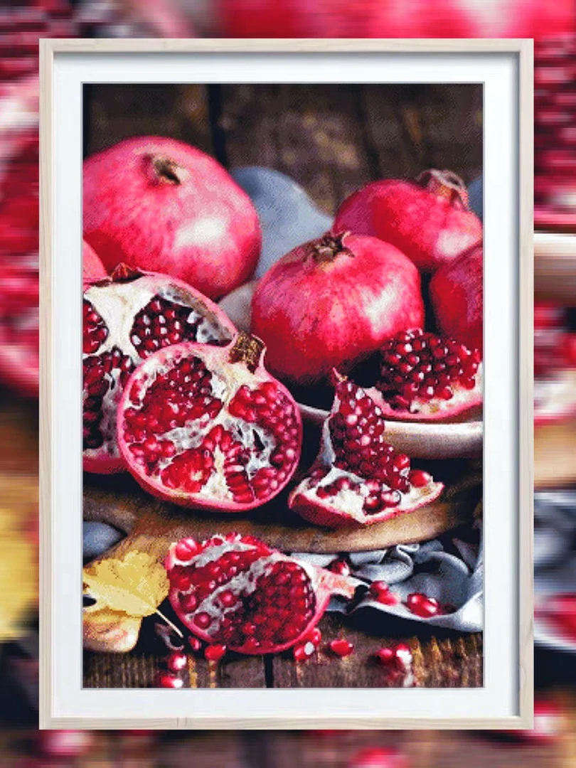 法国DMC十字绣-多子多福石榴