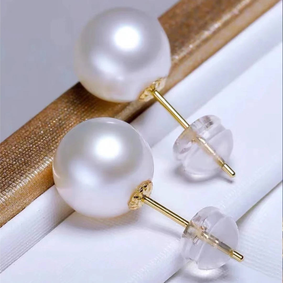 合金耳饰 贝珠耳钉13-14mm气质百搭简约
