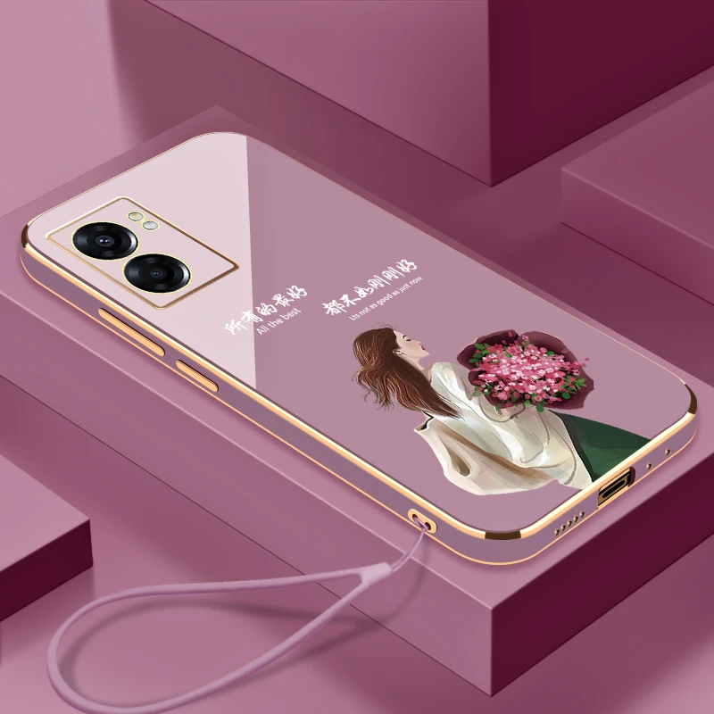 适用于OPPOA57-5G手机壳生活是自己的全包镜头硅胶防摔电镀软壳