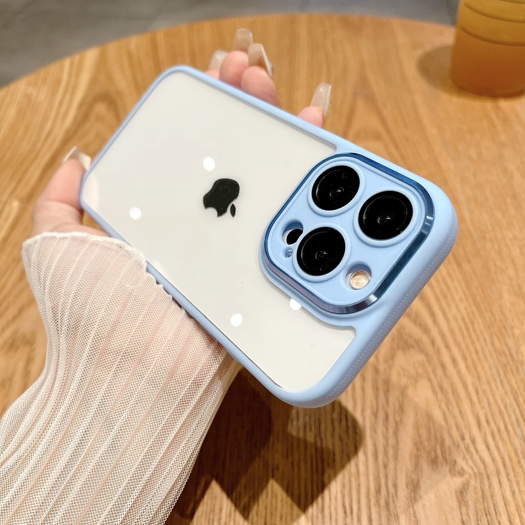 苹果15ProMax金盾简约高级感iPhone14带镜头膜13高透12防摔手机壳