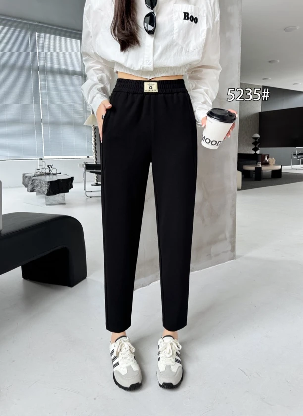 【肉总】舒适显瘦宽松休闲小脚9分哈伦裤5235