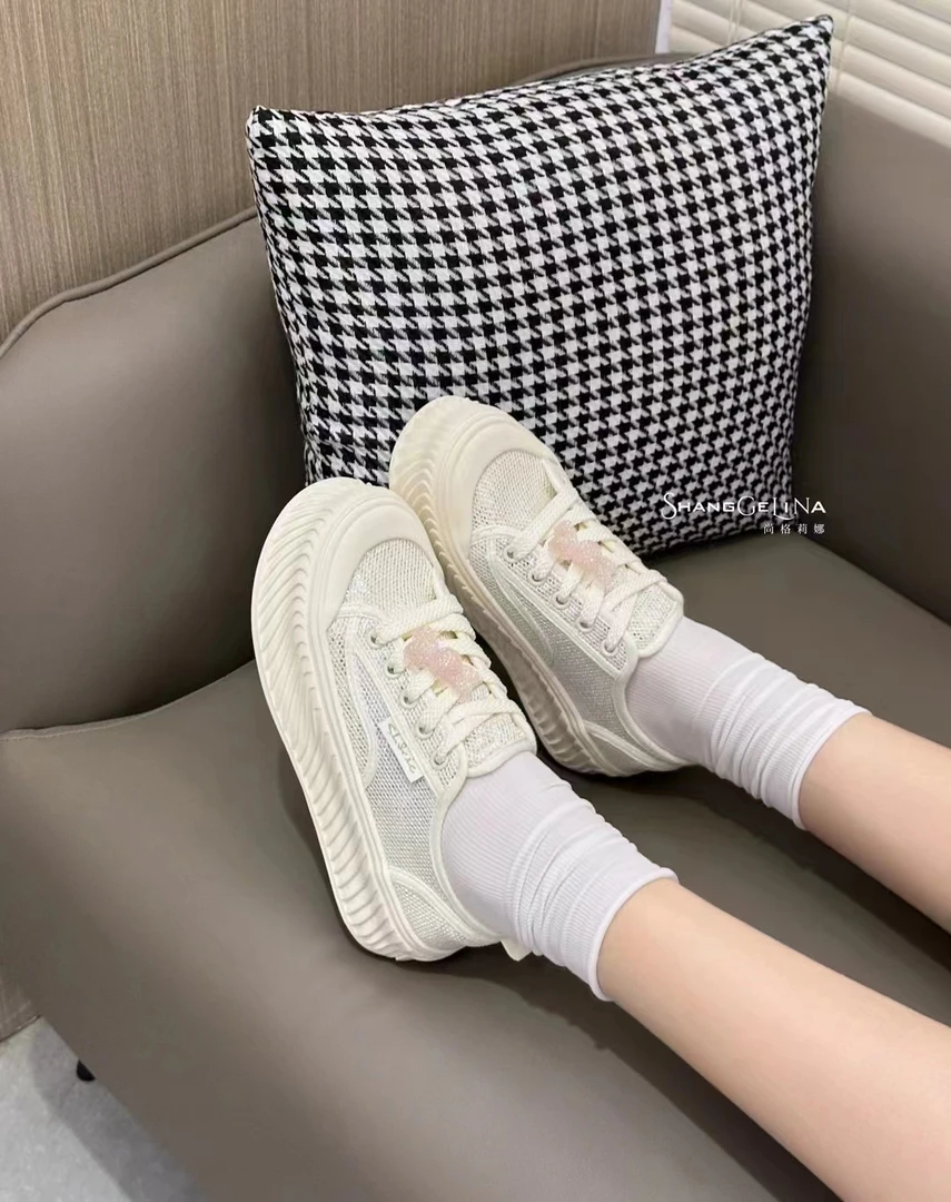 【单网饼干鞋】韩版夏季网面百搭时尚透气小白鞋休闲鞋10-537