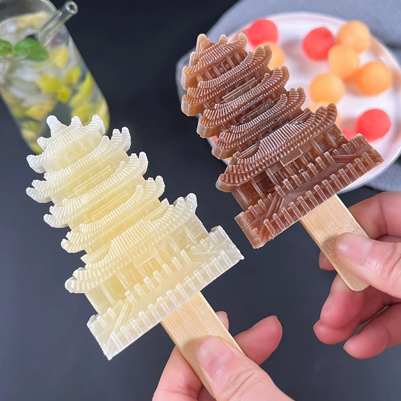 阁楼造型做雪糕模具景区文创硅胶冰棒冰棍模型中国风冰淇淋制冰盒