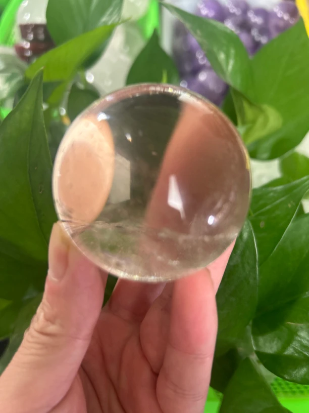 天然白水晶球 有资质报告