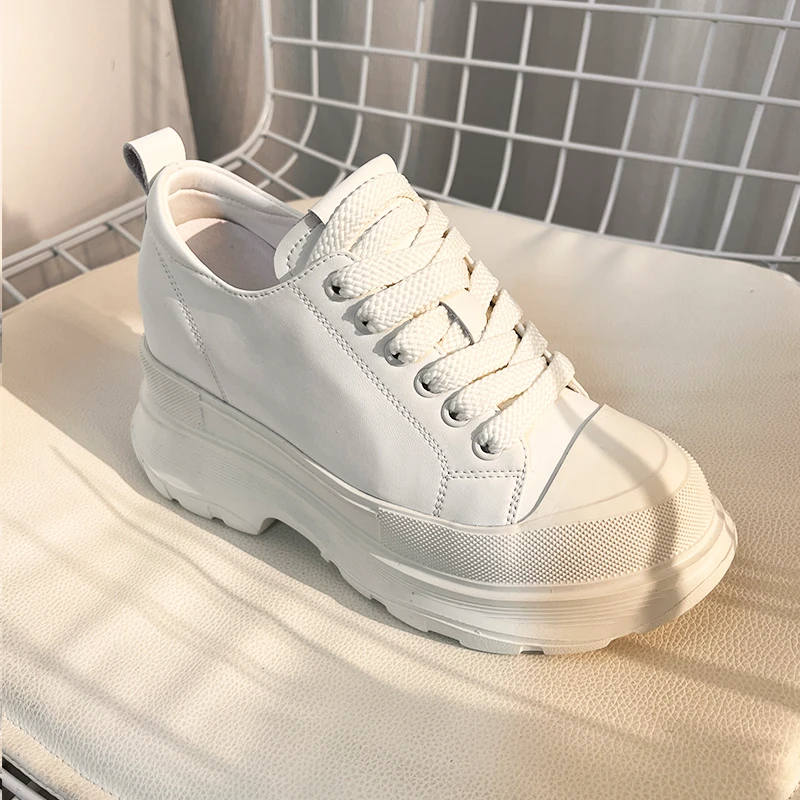 增高8CM 2024年秋季新款时尚休闲百搭小个子厚底女鞋M001-1