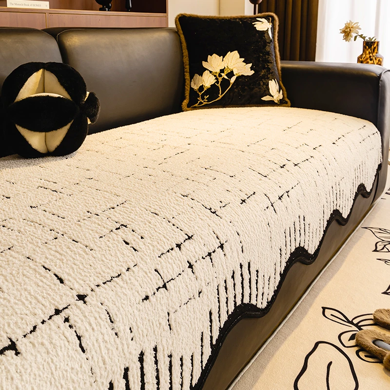 异形沙发垫北欧简约坐垫子防滑不规则四季通用秋冬直排沙发套罩巾