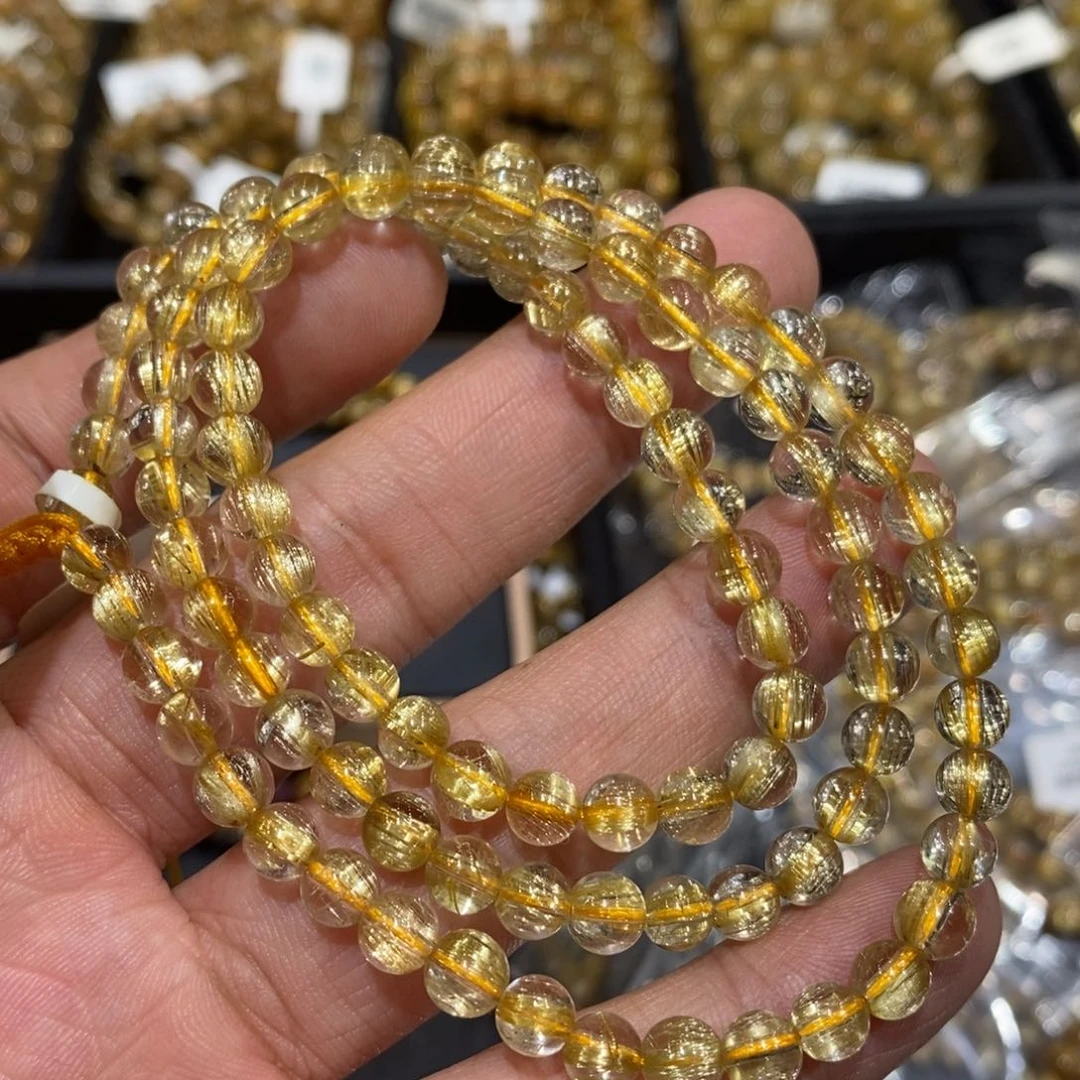 发晶手串未镶嵌手链