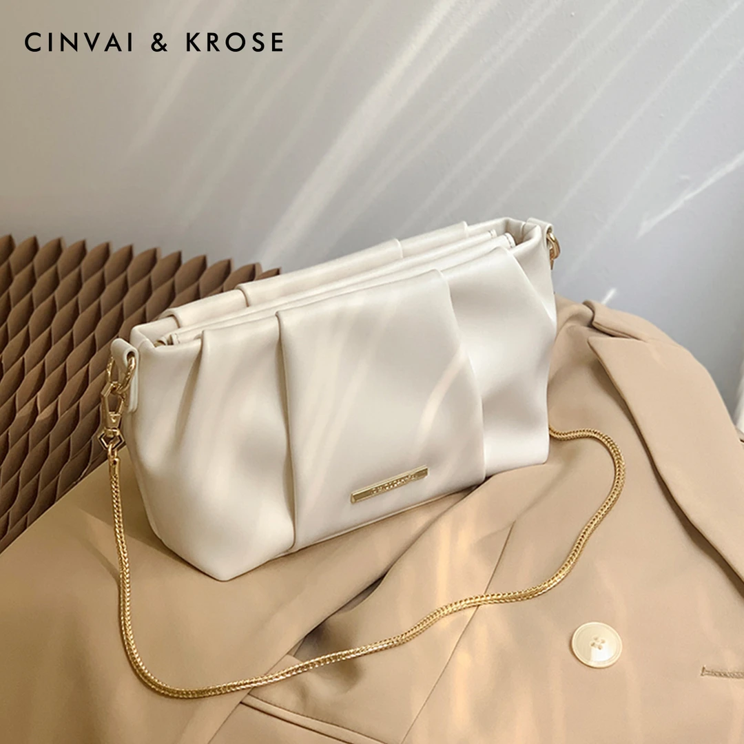 【CinvaiKrose正品】女款包包2025新款百搭斜挎包小众腋下包云朵包