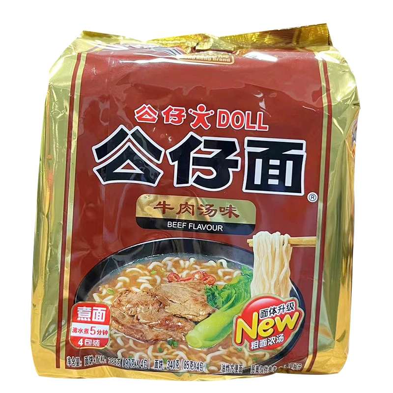 公仔面公仔面牛肉味388g*1袋