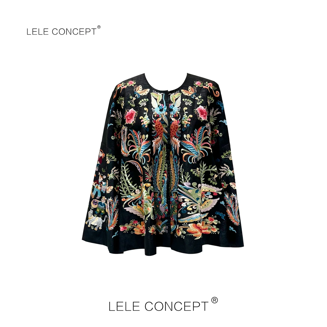 LELE CONCEPT | 「漾」都市气质轻奢设计款蝴蝶绣花国风外套Y0410