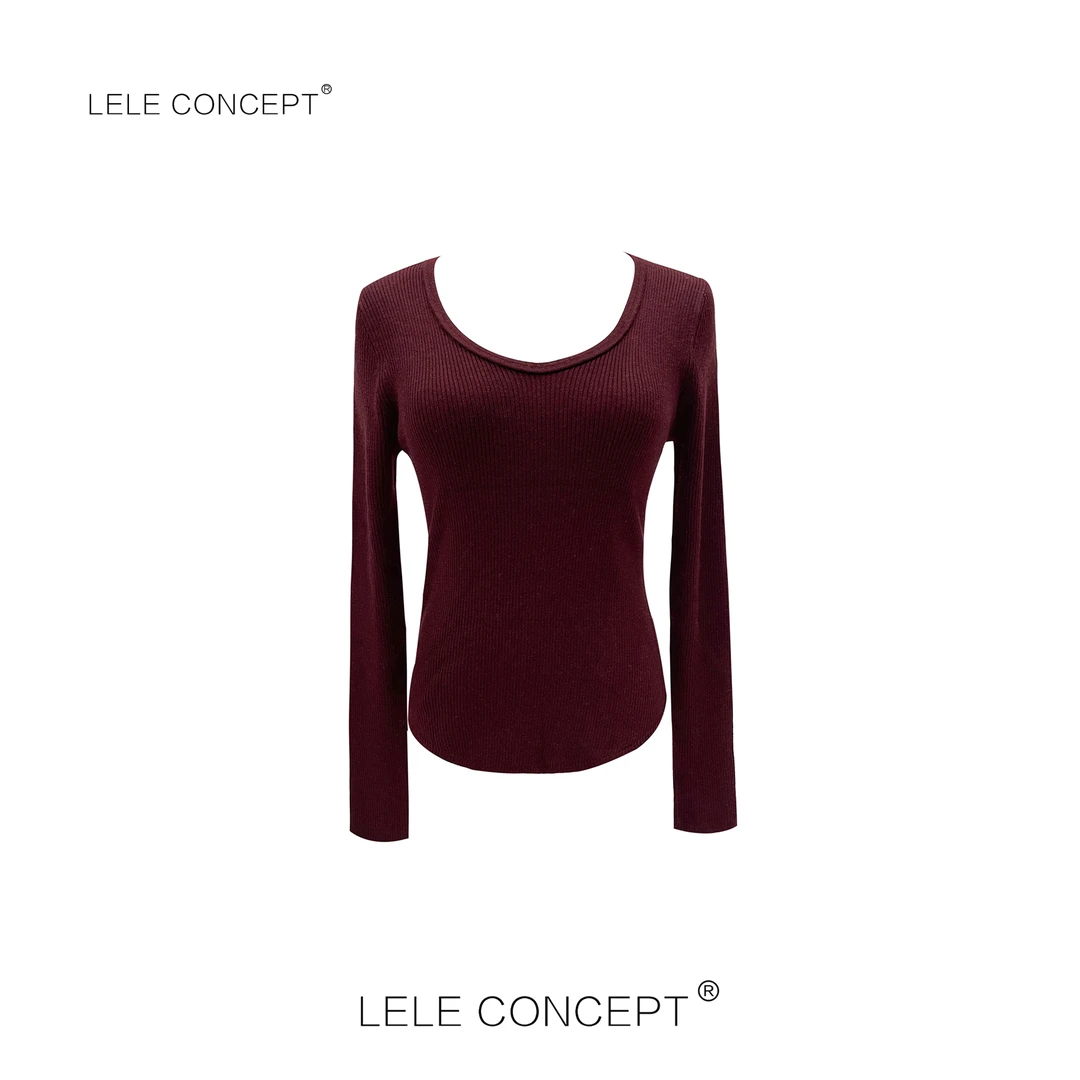 LELE CONCEPT丨「漾」都市舒适百搭多色针织打底衫S0645