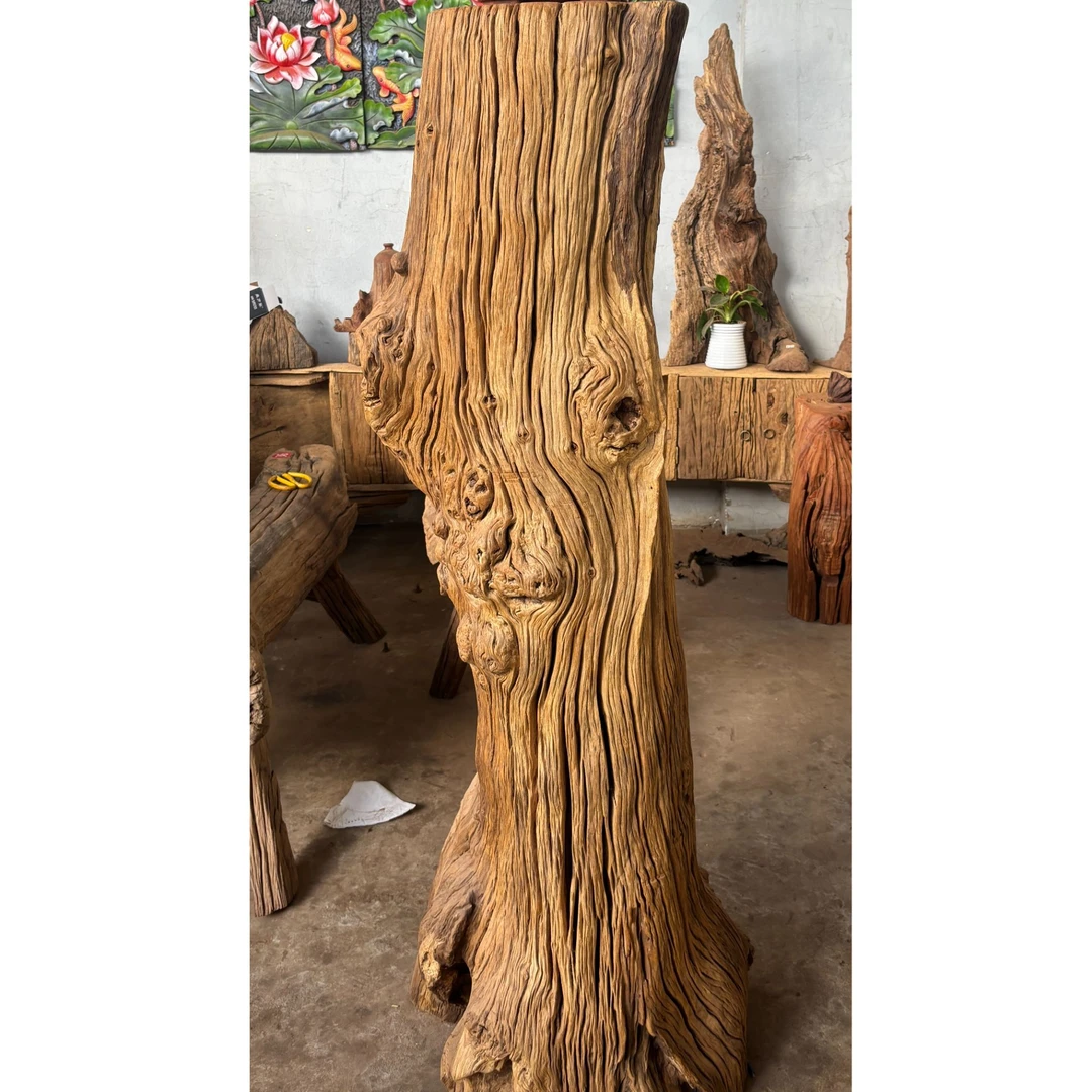 高风化 铁栎木 花架大摆件