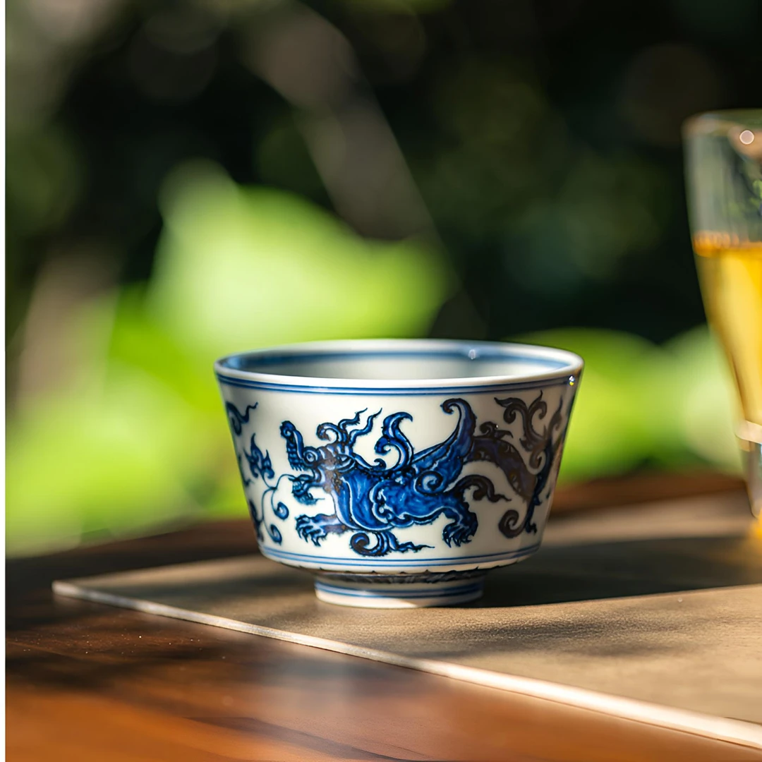 景德镇莹焰堂螭龙马蹄主人杯