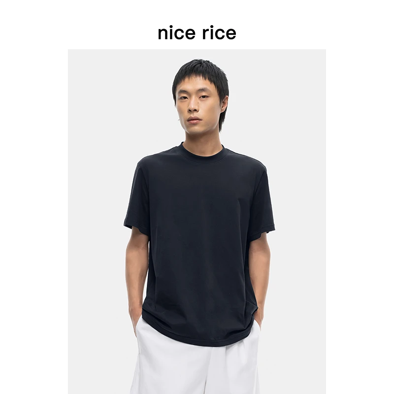 nice rice好饭 轻薄舒适全棉145G针织休闲t恤 [商场同款]NEX02108