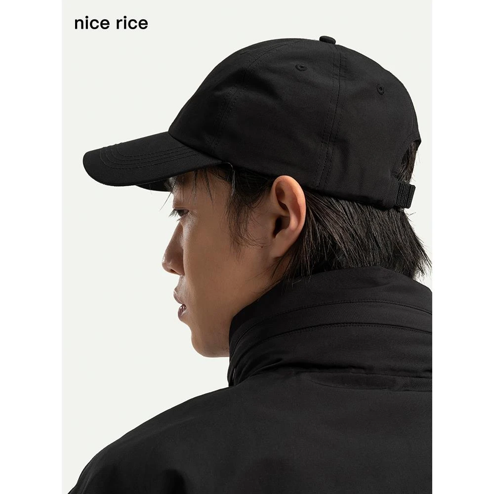 nice rice好饭 可调节经典弯檐情侣软顶简约纯色棒球帽NDQ31032