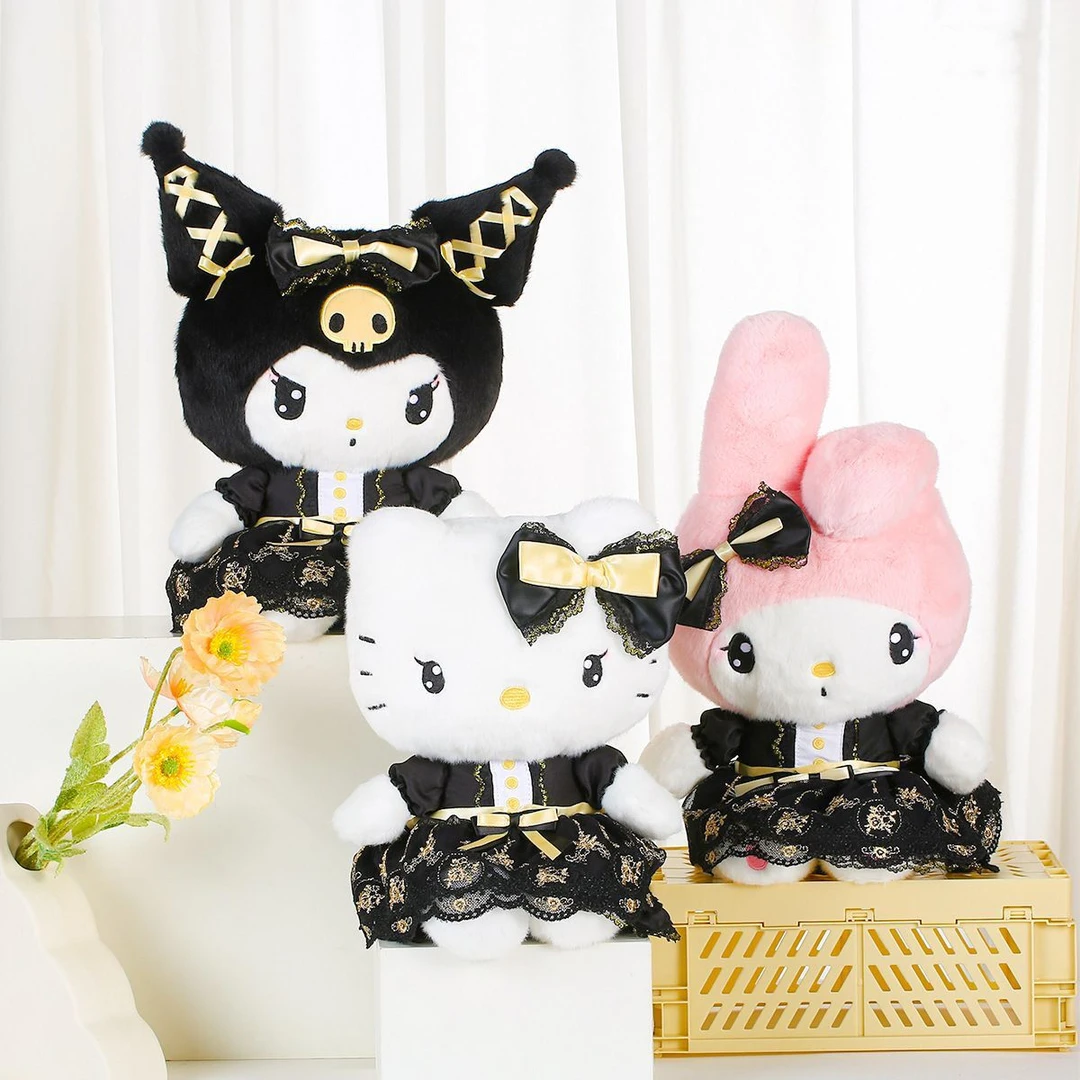 正版三丽鸥闪耀系列库洛米玉桂狗毛绒公仔帕恰狗美乐蒂毛绒公仔女