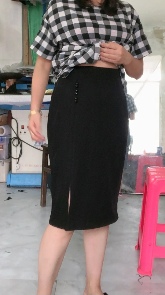 西装裙女2023夏季新款开叉中长款高腰显瘦一步包臀裙