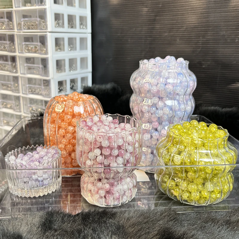 W小姐手作-定制蛋白古风气质琉璃串珠散珠手链配饰DIY珠珠玉裂