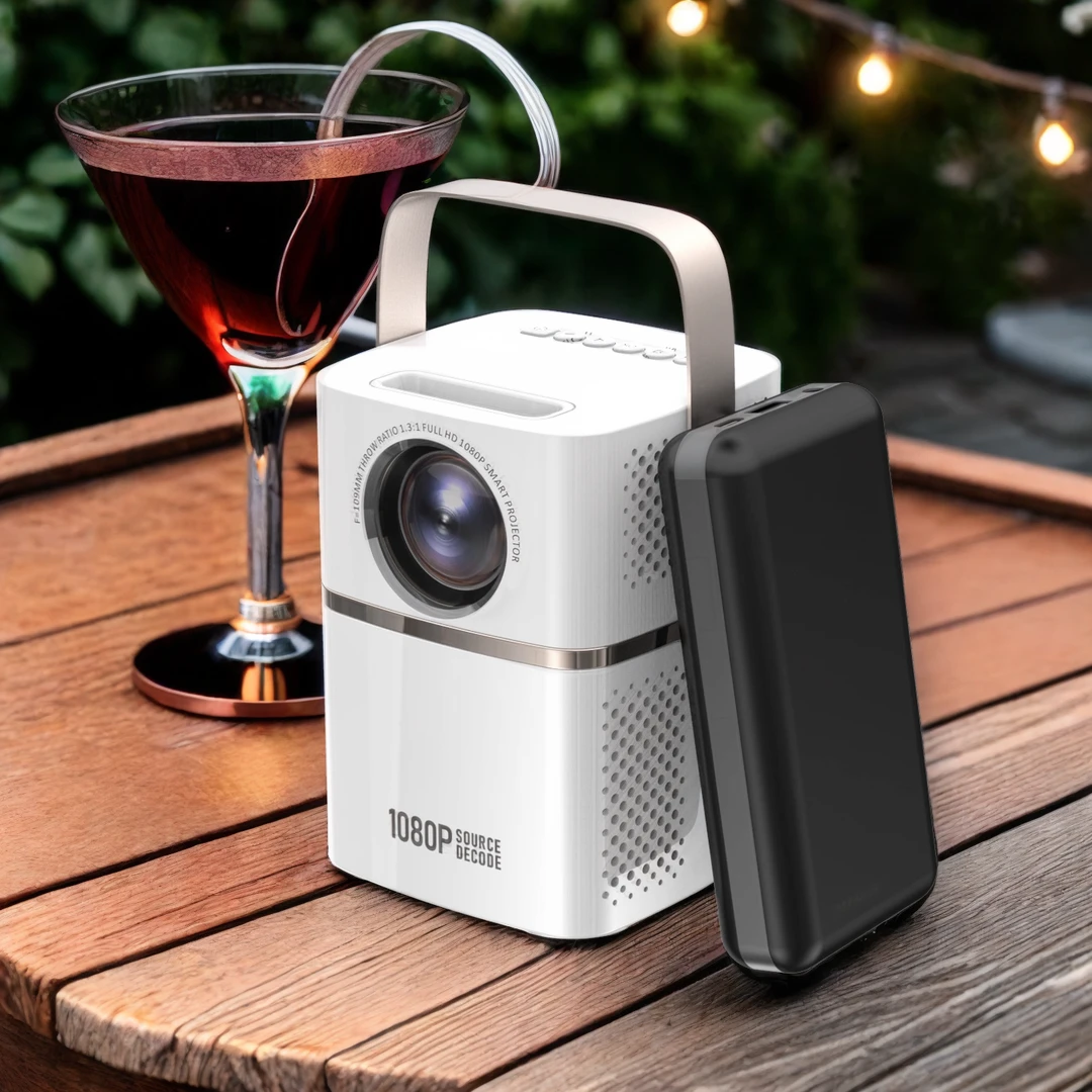 3小时续航Q6智能、不插电户外投影仪、房车露营投影仪、户外神器影院