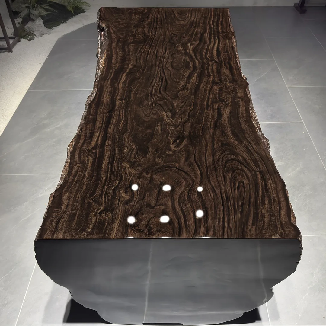 【订金链接】- 黑檀实木大板-进口非洲莫桑比克（风车木）-原木色