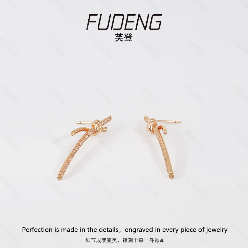 铜合金耳饰 设计款时尚简约气质轻奢百搭轻奢耳环耳钉女6599