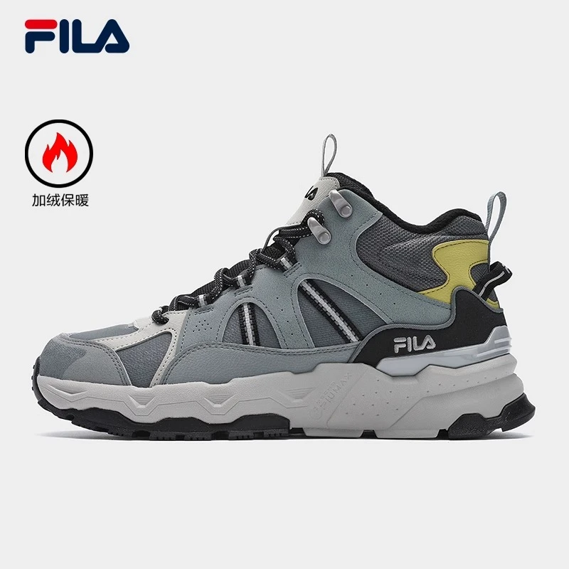 【爆款】FILA斐乐男女款【中帮加绒满天星1S】保暖运动鞋F12M442113F