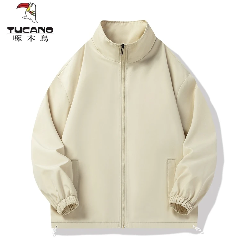 TUCANO/啄木鳥美式无帽冲锋衣日系教练夹克oversize潮牌立领外套